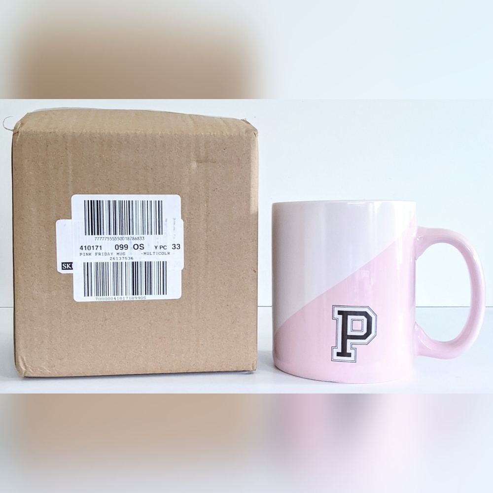 PINK Friday Giant Coffee Mug New In Box Victoria's Secret Collectible Cup